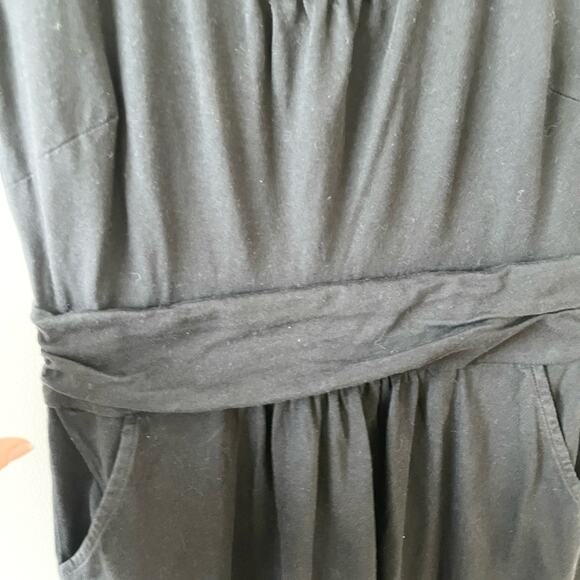 Boden Classic Jersey Dress Cup Sleeves Knee Lengthy Wom  size 4 Black - Picture 3 of 8